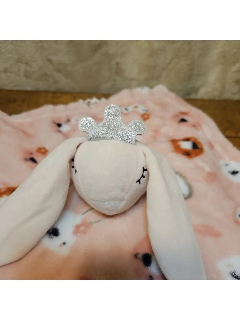 Baby Luxe Bunny Rabbit Baby Security Blanket Owl Fox Pink Girl Lovey